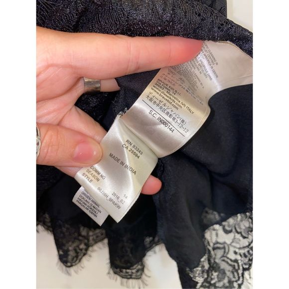 DIESEL Black Tessie Lace Dress Short Sleeve Lace Dress Size 8 - Picture 12 of 15